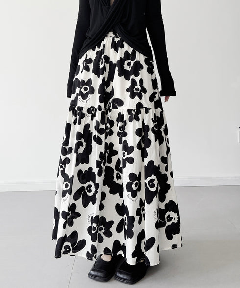 Floral Canvas Skirt